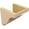 Ekena Millwork 7"W x 7"D x 7"H Wide Asheboro Rough Cedar Woodgrain TimberThane Corbel, Primed Tan CORUR07X07X07ASHRCPR - alternate 4